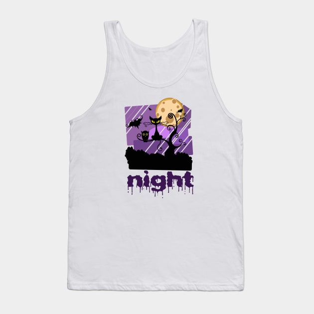 night Tank Top by carismashop